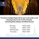 College Chapel opening hours