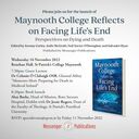 Please join us for the launch of ‘Maynooth College Reflects on Facing Life’s End’