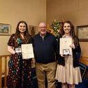 Hannah Best and Emma Kielty received The Dominican Sisters Awards for Religious Education at the Student Prize night