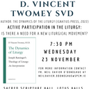 The John Paul II Theological Society will be hosting a talk by Vincent Twomey