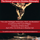 The Annual Lecture in Christian Philosophy