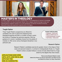 The Master's in Theology degree