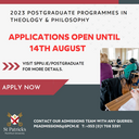 Applications now open until 14th August