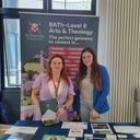 ​Pictured at the stand at our June 2023 Open Day were Ruth Daly, Schools Liaison Officer, and Student Ambassadors Luka Pranciliauskas and Niall Carey