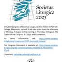​The 2023 Congress of Societas Liturgica will be held in St Patrick’s College, Maynooth